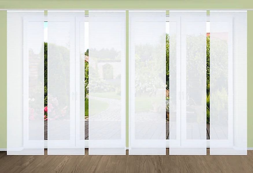 HOME in green Schiebegardine »ROMOLUS« Paneelwagen 6 Stk. tlg. SET DIGITALD günstig online kaufen