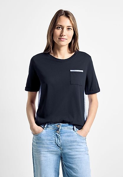 Cecil T-Shirt, aus softem Materialmix günstig online kaufen