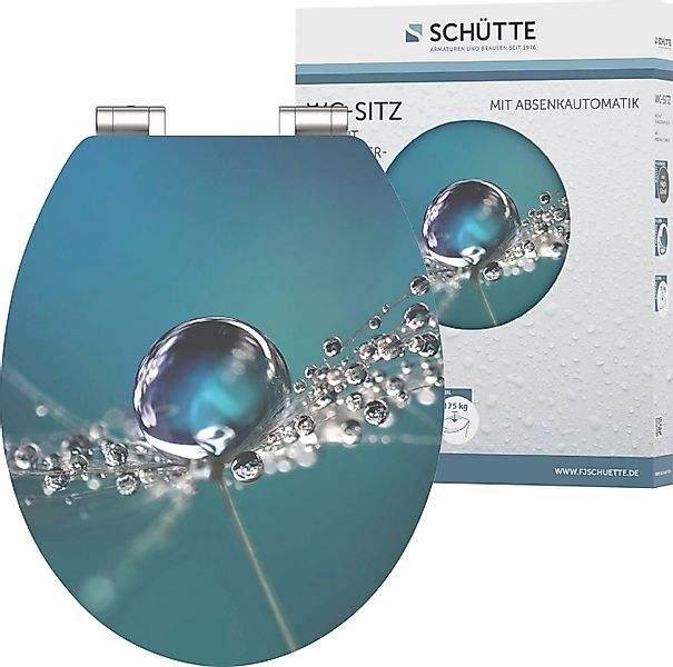 Schütte WC-Sitz Water Drop, High Gloss mit MDF Holzkern, mit Absenkautomati günstig online kaufen