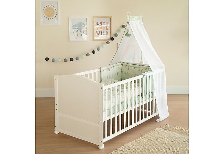 roba® Komplettbett Woodland Buddies - umbaubares Babybett, Textilausstattun günstig online kaufen