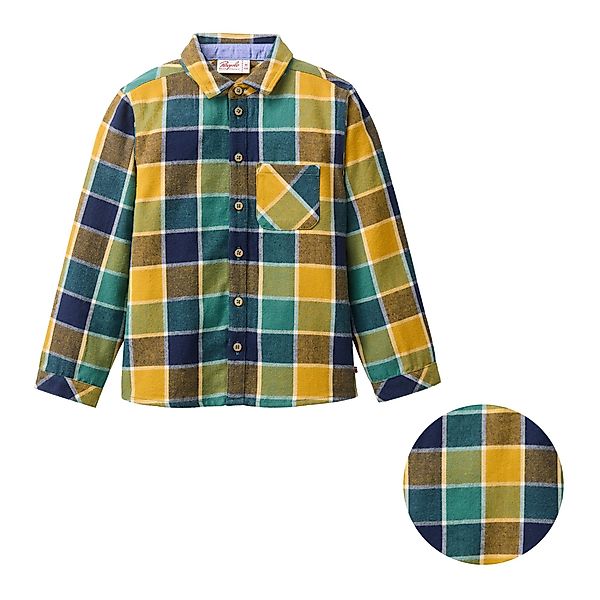 People Wear Organic Flanellhemd, bunt kariert, günstig online kaufen