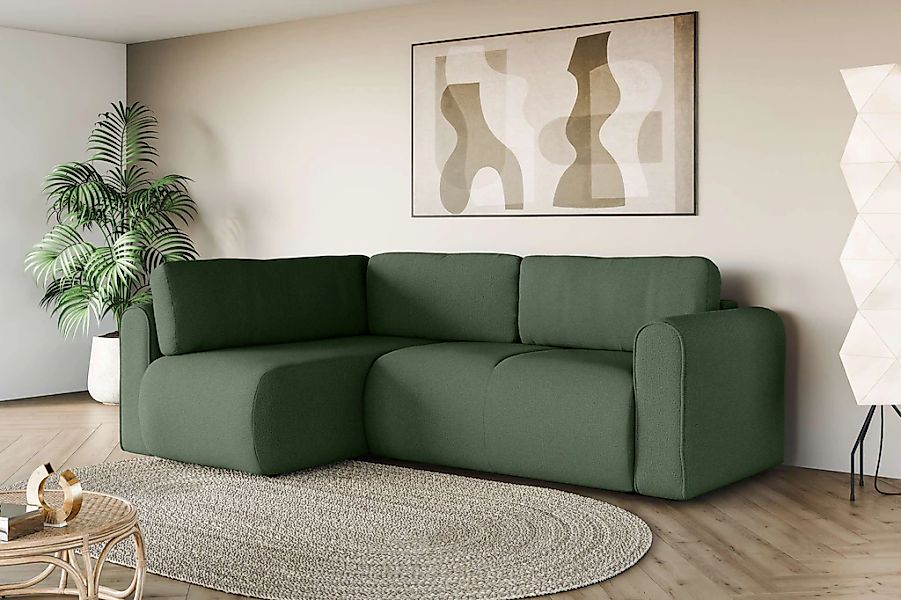 OTTO home Ecksofa "Zacharia wahlweise Schlafsofa mit Bettkasten, B/T/H 250/ günstig online kaufen