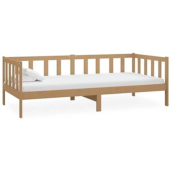 vidaXL Tagesbett mit Matratze 90x200 cm Honigbraun Massivholz Kiefer 308360 günstig online kaufen