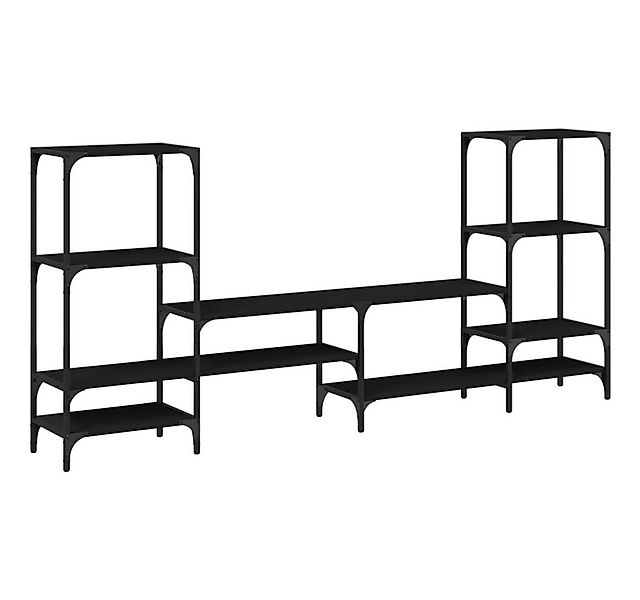 vidaXL TV-Schrank TV-Schrank Schwarz 206,5x28,5x95 cm Holzwerkstoff (1-St) günstig online kaufen