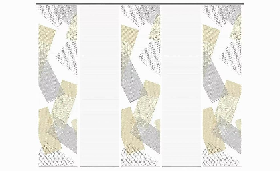 VISION S Schiebevorhang   ¦ gold ¦ Synthetik ¦ Maße (cm): B: 60 H: 260 Gard günstig online kaufen