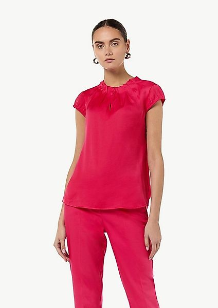 comma Kurzarmbluse Bluse Bluse aus Satin günstig online kaufen