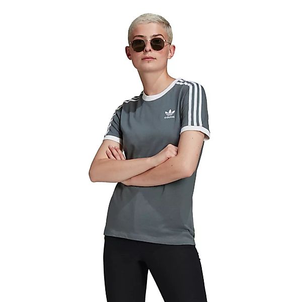 Adidas Originals 3 Stripes Kurzärmeliges T-shirt 36 Blue Oxide günstig online kaufen