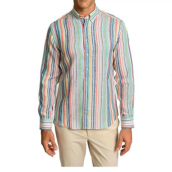 Hackett Multi Coloured Stripe Langarm Hemd L Multi günstig online kaufen