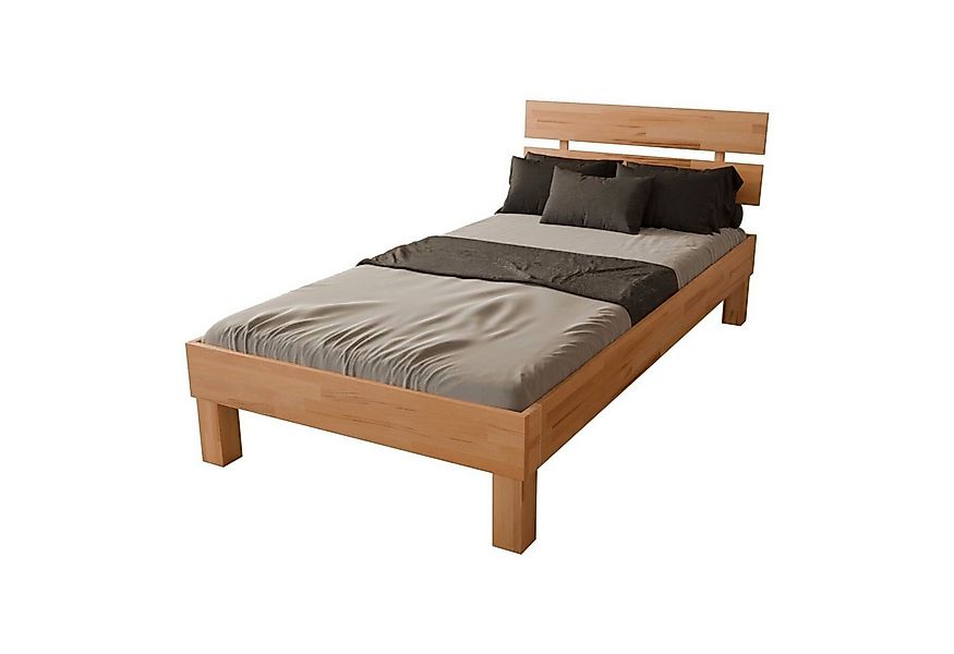 MeinMassivholz Massivholzbett PALMA Kernbuche (Verfügbar als Einzelbett & D günstig online kaufen