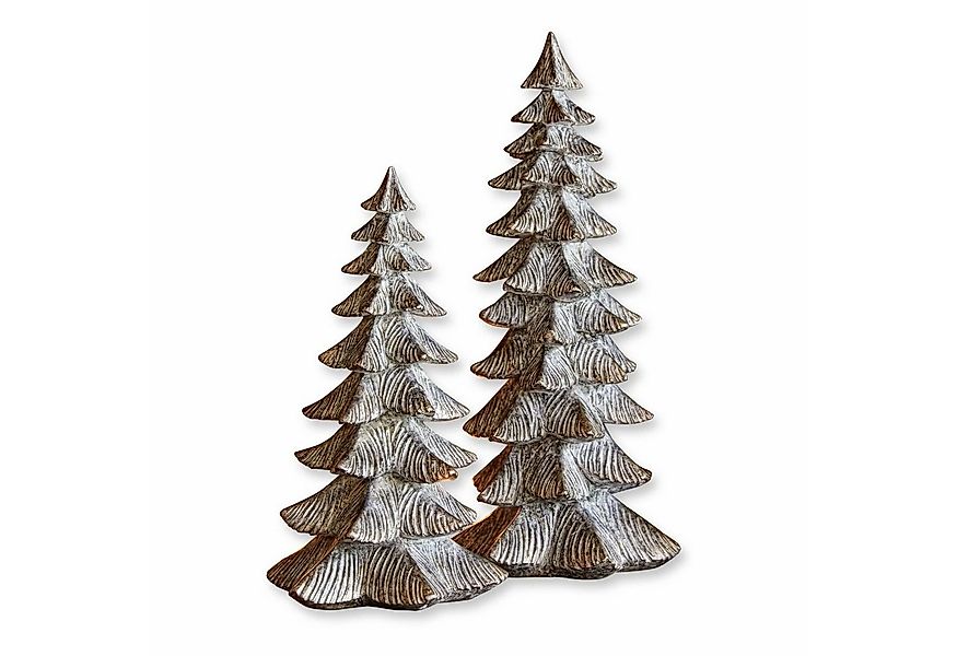 Mirabeau Weihnachtsfigur Deko-Baum 2er Set Calavi antiksilber (2er Set, 2er günstig online kaufen