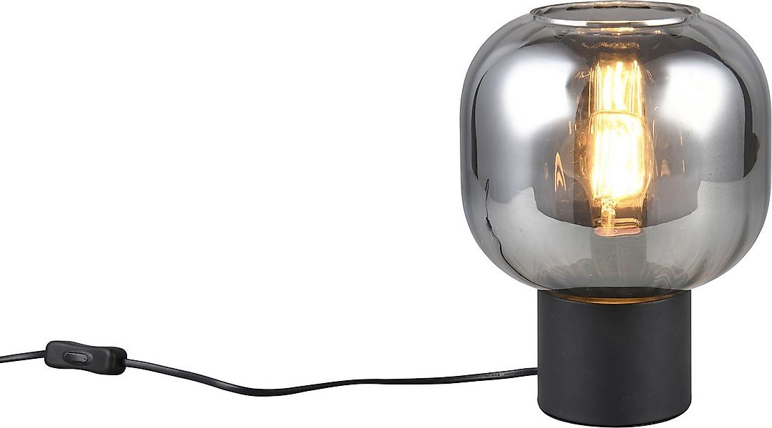 TRIO Leuchten Schreibtischlampe DIVA, E27 Tischleuchte mit Glasschirm Ø 20c günstig online kaufen