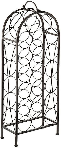 Kobolo Weinregal Flaschenhalter BOW für 20 Flaschen Metall braun günstig online kaufen