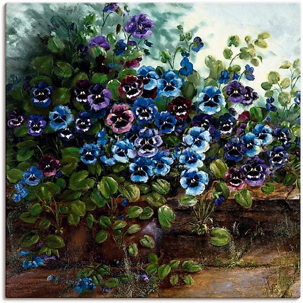 Artland Leinwandbild »Stiefmütterchen II« Blumen 1 Stk. tlg. auf Holzrahmen günstig online kaufen