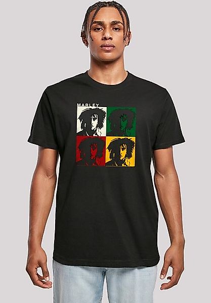 F4NT4STIC T-Shirt Bob Marley Colour Blocks Two Sleeves Reggae Music Premium günstig online kaufen