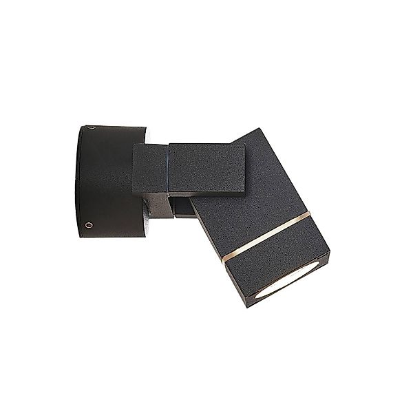 Lucande Außenleuchte Kavuna 9969118 Spritzwassergeschützt Modern in Schwarz günstig online kaufen