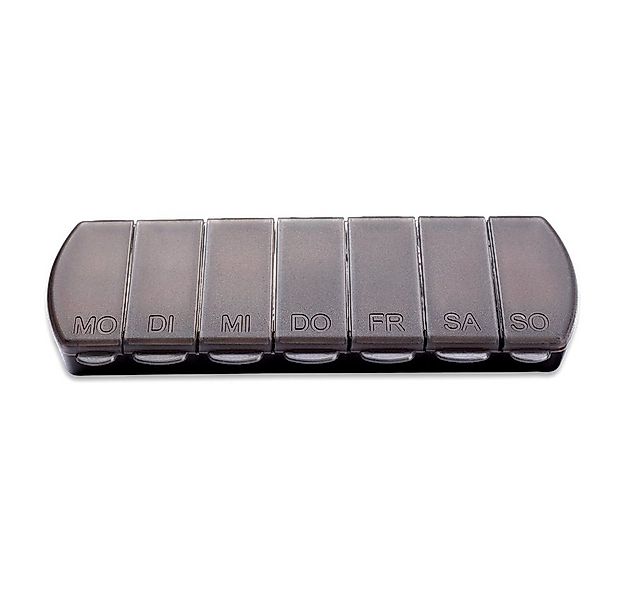 Schramm Pillendose Schramm® Tablettenbox schwarz 11x4 x1,5cm Pillen Tablett günstig online kaufen