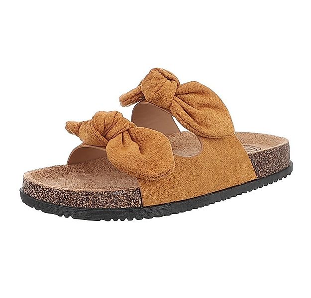 Ital-Design Bequeme Damen-Sandalen mit Bändern für den Sommer Pantolette (8 günstig online kaufen