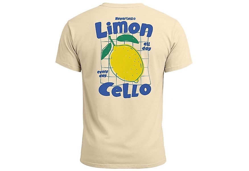 Neverless Print-Shirt Herren T-Shirt Backprint Sommer Grafikshirt im Retro günstig online kaufen