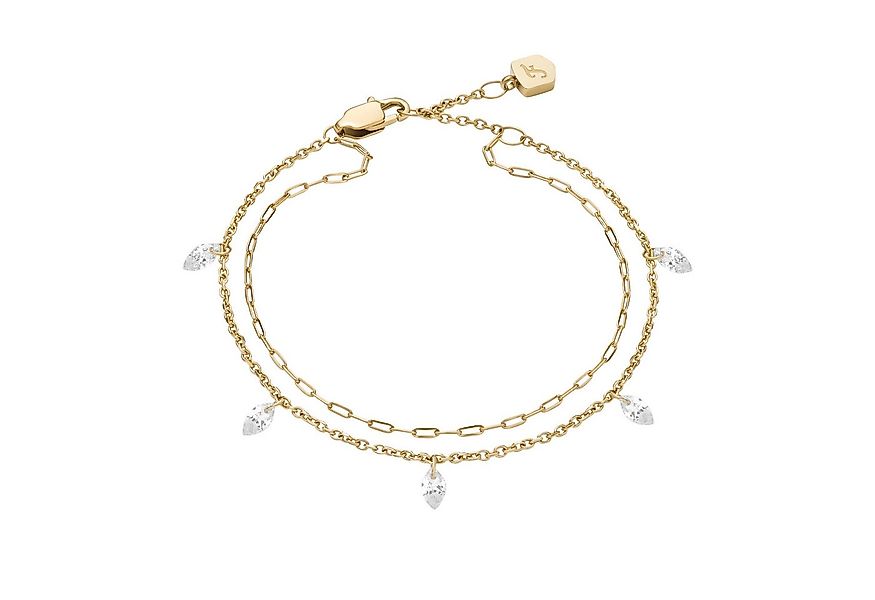 Fossil Armband Schmuck Geschenk Edelstahl Armschmuck ELLIS Layering, mit Zi günstig online kaufen