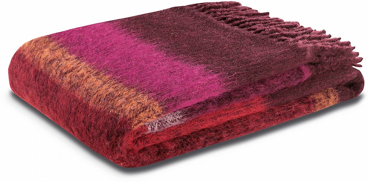 Biederlack Plaid "Flausch Look mit hochwertigen Fransen" Flausch-Optik günstig online kaufen