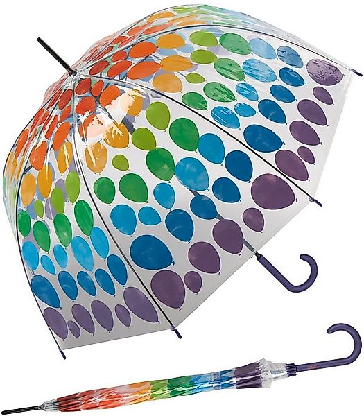 United Colors of Benetton Stockregenschirm Glockenschirm mit Automatik tran günstig online kaufen