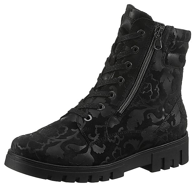 Waldläufer H-SERENA Schnürstiefelette Schnürboots, Profilsohle, Blockabsatz günstig online kaufen