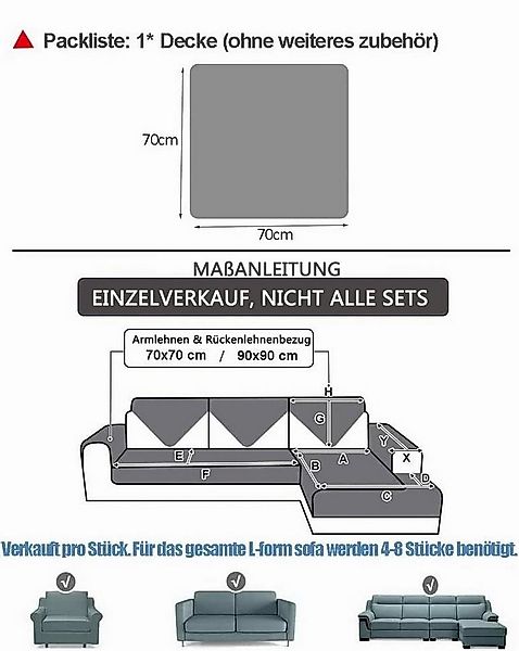 Coonoor Sofaschoner Sofahussen,Anti-rutsch, Geeignet für alle Jahreszeiten günstig online kaufen