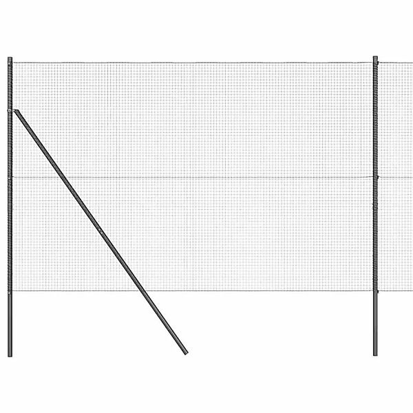 vidaXL Zaunpfosten Grau 50 x 1,4 m Masche 19 x 19 mm Stahl und PVC 3351888 günstig online kaufen