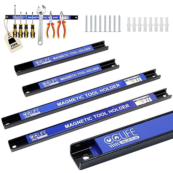 CCLIFE 4tlg Magnetleiste Werkzeug 37cm 15kg und 23cm 9kg Magnetschiene Magn günstig online kaufen