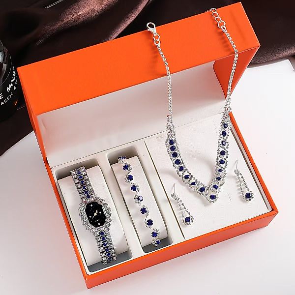 ibettertec Quarzuhr Edles Schmuck-Set für Damen: günstig online kaufen
