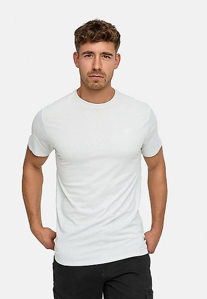 Indicode T-Shirt Herren Kloge Shirt Tee Herrenshirt mit dezentem Label-Deta günstig online kaufen