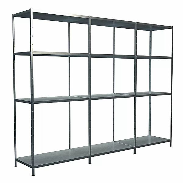Schulte Steck-Grund- und 2 x Anbauregale 180 cm x 360 cm x 50 cm Verzinkt günstig online kaufen