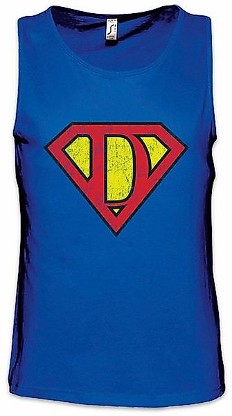 Urban Backwoods Tanktop Super D Ärmelloses T-Shirt Buchstabe Initialen Vorn günstig online kaufen