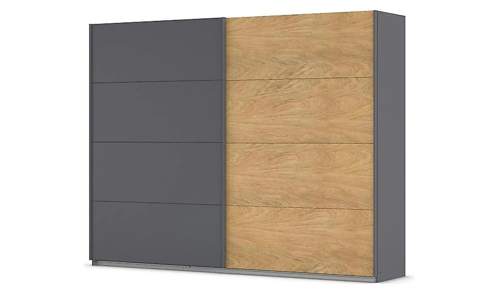 Schwebetürenschrank 2 türig Malva Extra ¦ grau ¦ Maße (cm): B: 271 H: 210 S günstig online kaufen