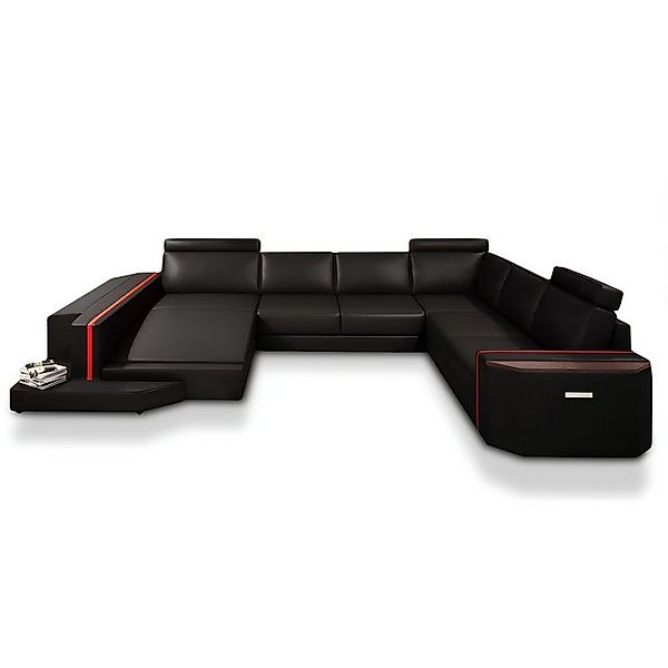 Xlmoebel Ecksofa Ledersofa Wohnlandschaft mit USB Anschluss - Eckcouch Pols günstig online kaufen