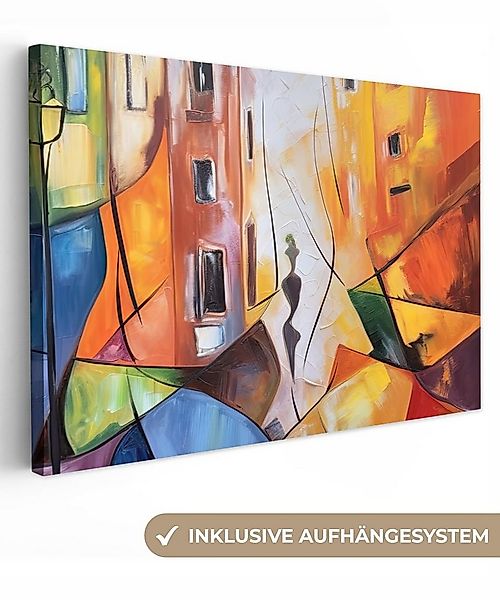 OneMillionCanvasses® Leinwandbild Abstrakt - Kunst - Malerei - Farben, Foto günstig online kaufen