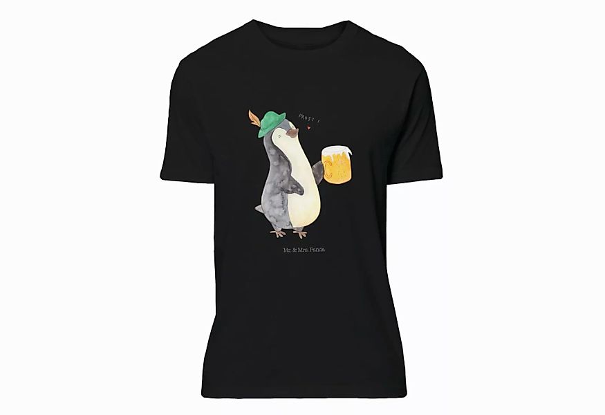 Mr. & Mrs. Panda T-Shirt Pinguin Bier - Schwarz - Geschenk, Feierabend, Pin günstig online kaufen