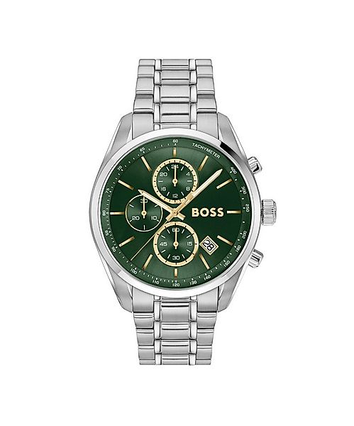 BOSS Quarzuhr GRAND PRIX 44 1514266, Armbanduhr, Herrenuhr, Edelstahlarmban günstig online kaufen