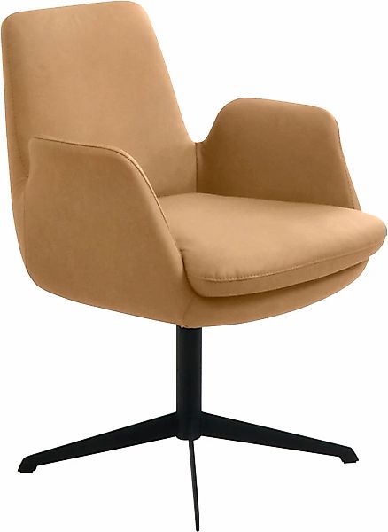 K+W Komfort & Wohnen Drehstuhl "Cube" () Rückholfunktion, Untergestell schw günstig online kaufen