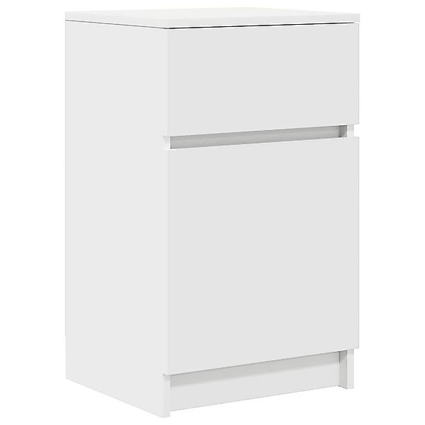 vidaXL Nachttisch Nachttisch Weiß 39x35x65 cm günstig online kaufen
