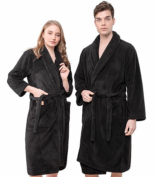 HAMMETEX Bademantel "Bademantel unisex, ultraweicher & flauschiger Fleecema günstig online kaufen
