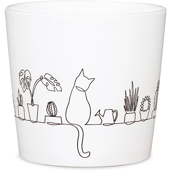 Scheurich Pflanzkübel Scheurich Übertopf 870 Ø 12,8 cm x 11,8 cm Catview günstig online kaufen