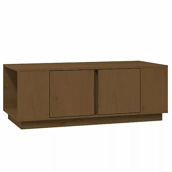vidaXL Couchtisch Honigbraun 110x50x40 cm Massivholz Kiefer Modell 3 günstig online kaufen
