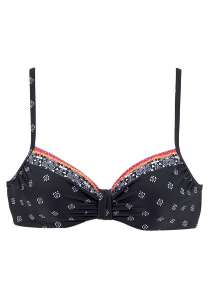 LASCANA Bügel-Bikini-Top Kimer, mit modernem Print günstig online kaufen