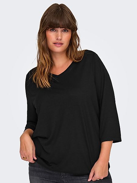 ONLY CARMAKOMA 3/4-Arm-Shirt CARCARLINNE V-NECK 3/4 günstig online kaufen