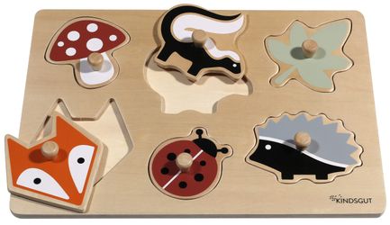 KINDSGUT Steckpuzzle, Puzzleteile, aus Holz, Puzzle günstig online kaufen