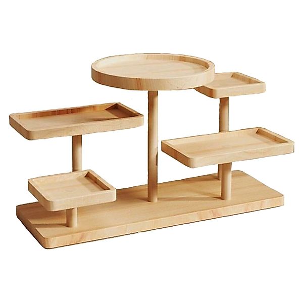 Jumpeak Standregal Hölzerner Verkaufsständ,Mehrstöckiger Lagerungsständer,O günstig online kaufen