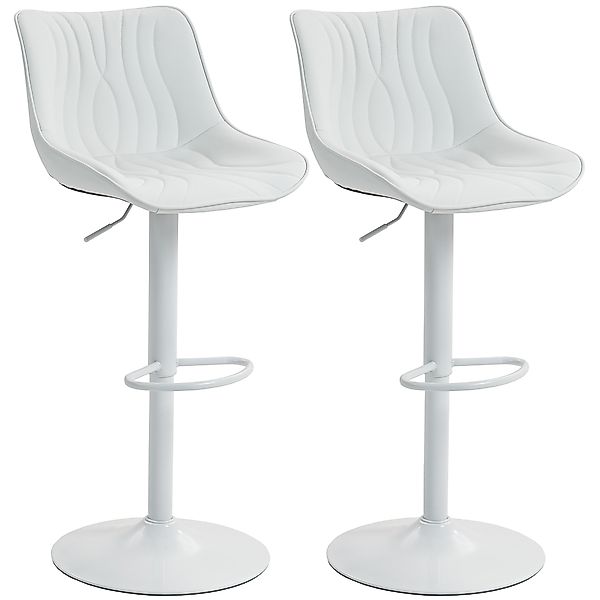 HOMCOM Set von 2 Barhockern Drehbare Hochstühle für die Küche mit verstellb günstig online kaufen