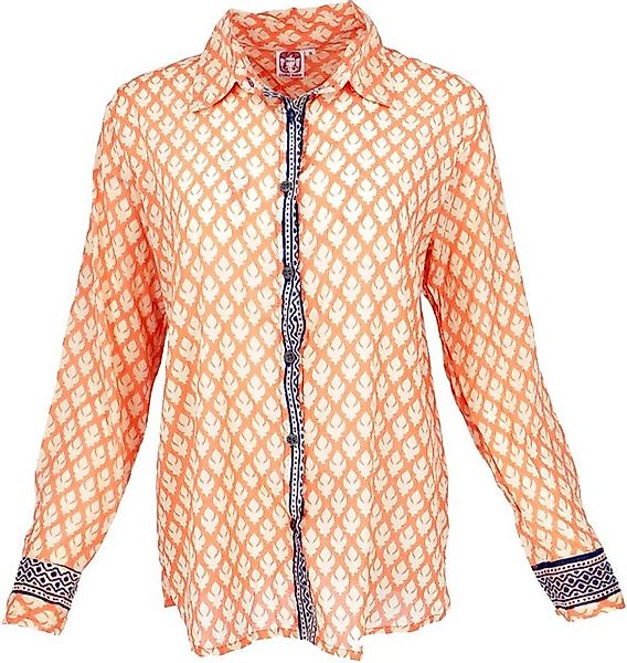Guru-Shop Longbluse Leichtes Unisex Boho Baumwollhemd, Hemdbluse -.. altern günstig online kaufen