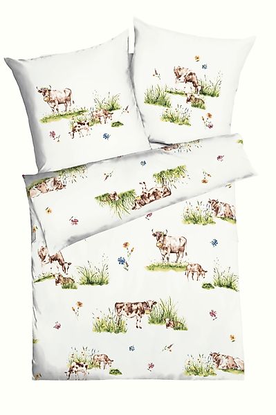 Kaeppel Bettwäsche Bettwäsche "Almauftrieb", Mako-Satin, Mako-Satin günstig online kaufen